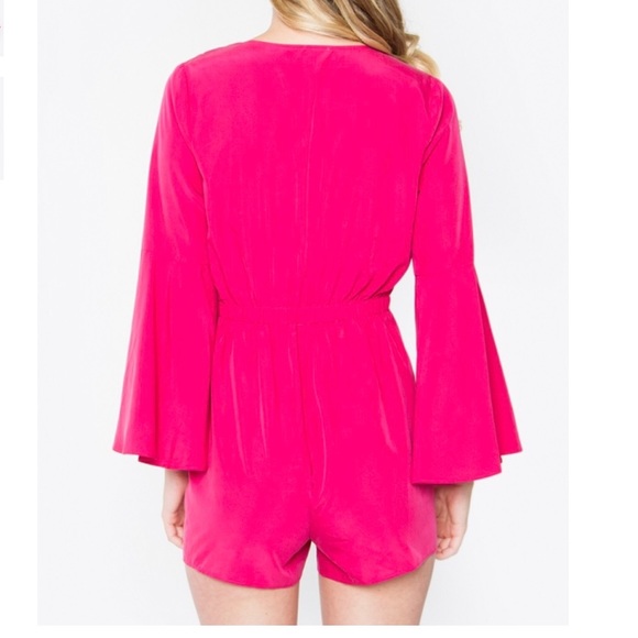Sexy Hot Pink Romper - Picture 3 of 8